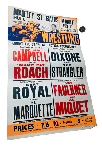Wrestling poster big - wrestling,